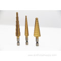 3PCS Drill Bit Titanium Nitride Coated